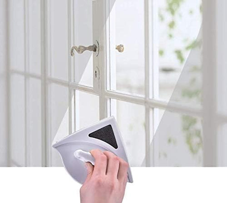 Magnetic Window Cleaner Double Side Glass Wiper Adjustable Magnetic Glider Washing Brush Tools Glass Washing Cleaning Tool Brush 3-8Mm Thickness Suit Glazed Windows with 3-8Mm Thickness