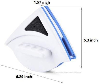 Magnetic Window Cleaner Double Side Glass Wiper Adjustable Magnetic Glider Washing Brush Tools Glass Washing Cleaning Tool Brush 3-8Mm Thickness Suit Glazed Windows with 3-8Mm Thickness